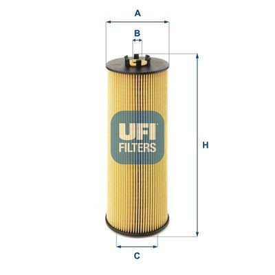 UFI FILTRE Oil Filter 25.019.00 - Compatible with Passat 97-05, A4 98-08, A6 98-05 — Oil Filters