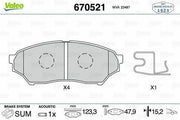 valeo 670521 brake pads, front brake pads for pajero 1.8-2.0 VALEO 670521 Brake Pads - Front Set for 1999 Pajero 1.8-2.0 | High Performance VALEO 670521 Brake Pads for Pajero - Front Set valeo, brake-pads, pajero-accessories, auto-parts, car-maintenance, mechanic-tools, high-performance, automotive, vehicle-safety, ai-generated