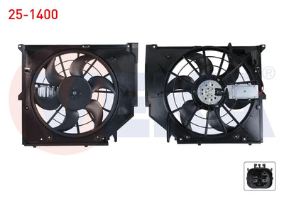 Veka 25-1400 Fan Motor with Shroud Single BMW 3 Series (E46) 316 i-318 i-320 i-325 i-328 i-330 Xi — Motors, Pumps & Antennas