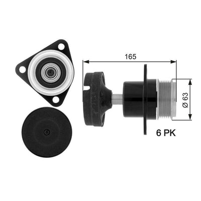 Gates OAP7050 Alternator Pulley Ford Connect 02-, Focus 01-04 and 3 more models — Starting & Charging