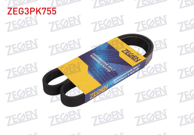 Zegen ZEG3PK755 V-Ribbed Belt 3Pk755 Dacia Sandero 1.2 08-/ Logan 1.2 06-/ Land Rover Freelander 1.8 98-06 / Renault — Belts