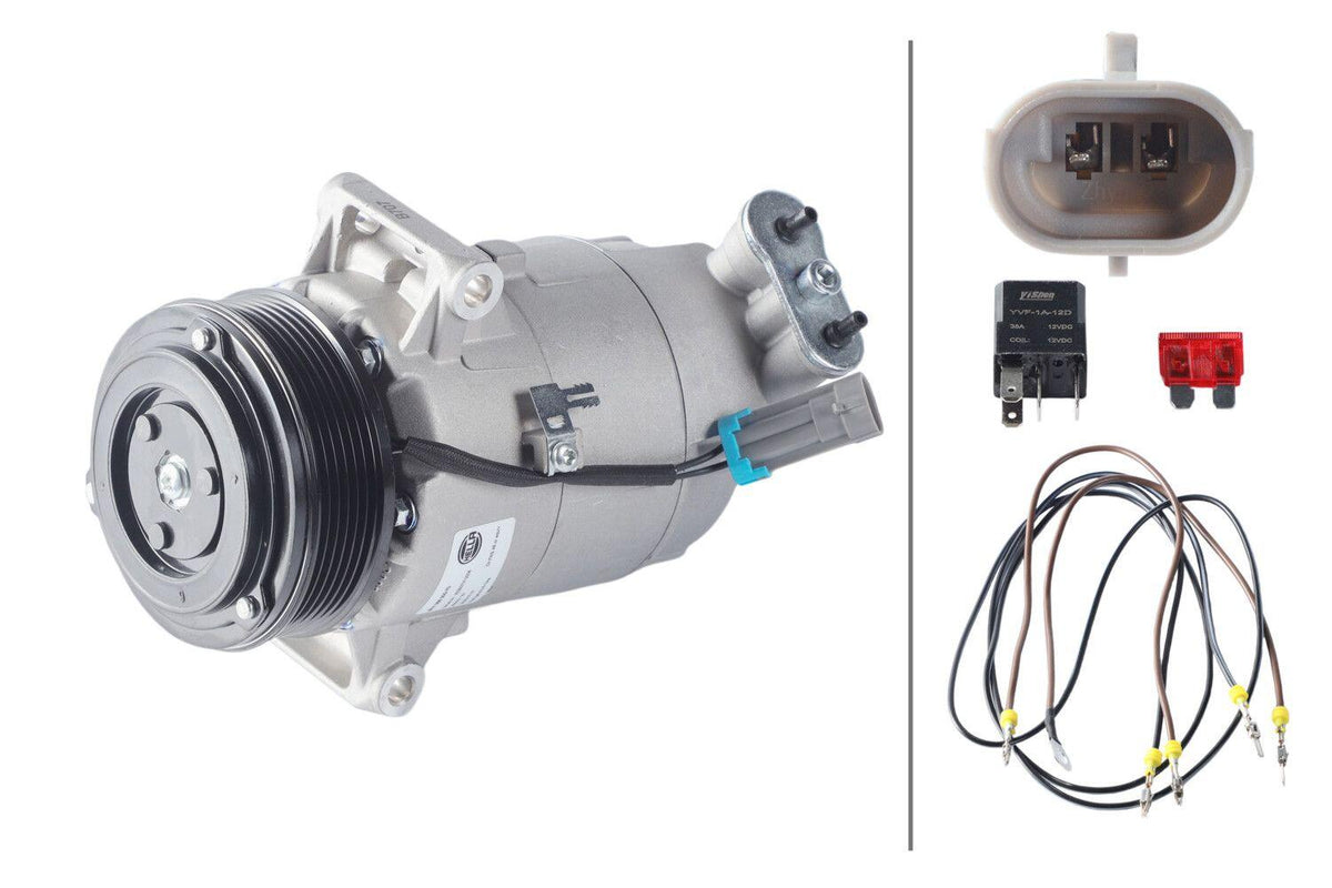 Hella 8FK366200-701 A/C Compressor Opel Astra H Zafira B Z19dth