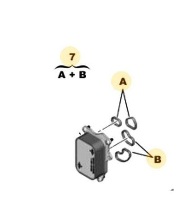 OPAR 9814294680 Fiat Doblo 2020-1.5 Diesel Euro 6 100 Bg Oil Cooler Contas Set Genuine — Oil System