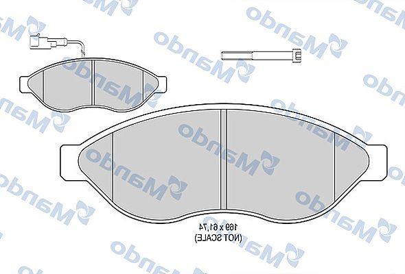 Mando MBF015036 Brake Pad Front 07-Bxr-Dct-Jmp 1.4Kg — Brake Pads