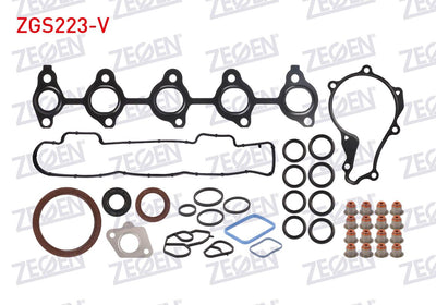 Zegen ZGS223-V Motor Set Gasket (Skc None) (Viton with Seal) Dv6 Citroen Berlingo-Peugeot Partner-307-308 1 — Gaskets & Seals