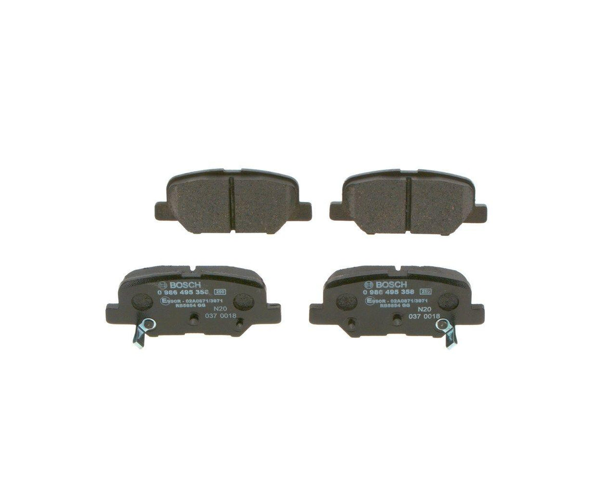 Bosch 0986495358 Brake Pad Rear 4008 C4 AirCross Mazda 6 ASX Outlander 1.6-2.2 D 12-