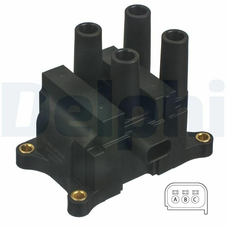 delphi ignition coil GN10449-12B1, Delphi ignition coil for Ford models Delphi GN10449-12B1 - Ignition Coil for Focus, Fiesta, Mondeo and More | 12V Delphi Ignition Coil GN10449-12B1 delphi, ignition-coil, ford-parts, car-maintenance, mechanics, automotive-parts, car-owners, engine-parts, replacement-parts, ai-generated