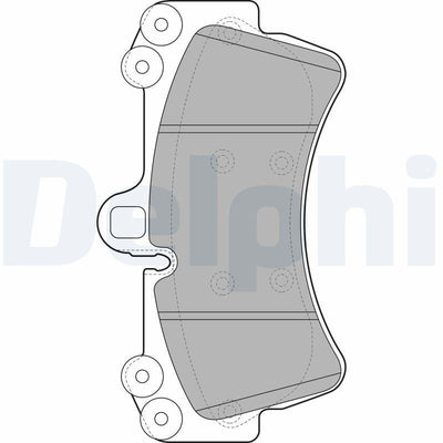 Delphi LP1997 Brake Pad Front VW Touareg 02-10 / Audi Q7 06-15 / Porsche Cayenne 02-10 18" — Brake Pads