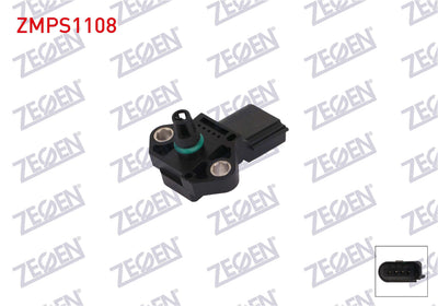 Zegen ZMPS1108 Map Sensor Audi A4 2.0 TFSI 2013-/ A5 2.0 TFSI 2009-/ A6 2.0 TFSI Tt, Q5, 2011 — Engine Management Sensors