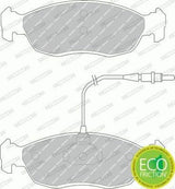 FERODO FDB876 Front Brake Pads - Peugeot 106 306