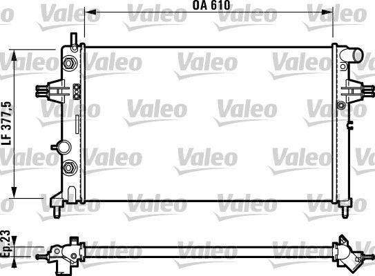 VALEO Motor Water Radiator (Manual) for Astra G & Zafira A - Fits X16XEL & Z16XE — Radiators & Fans