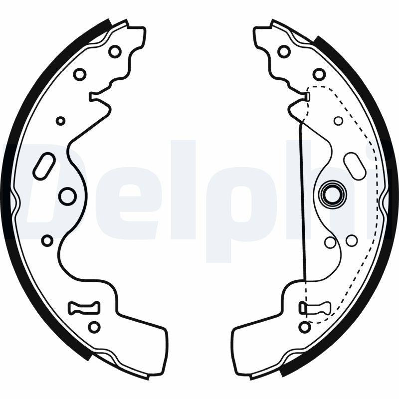 Delphi LS1941 Brake Shoe Freelander I Soft Top 1.8 i/2.0 D/2.5 V6/2.0 Td4 4×4 Freelander I 98-06 — Brake Cables & Hardware