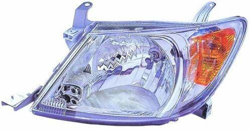 DEPO Right Headlight with Yellow Signal for Toyota Hilux Vigo 2005-2008 — Headlights