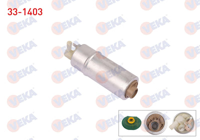 Veka 33-1403 Fuel Pump with Strainer 4 Bar BMW 5 Series (E39) 520 i-525 i-530 i-520 i 1995-2003 — Fuel Delivery