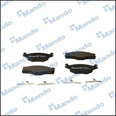mando mbf015110 front brake pad set, front brake pad specifications for vw polo MANDO MBF015110 - Front Brake Pad Set for VW Polo | 17mm Ear MANDO Front Brake Pad MBF015110 for Volkswagen Polo front-brake-pad, mando, vw-polo, brake-parts, car-maintenance, mechanics, automotive-parts, brake-pad-set, oe-replacement, ai-generated