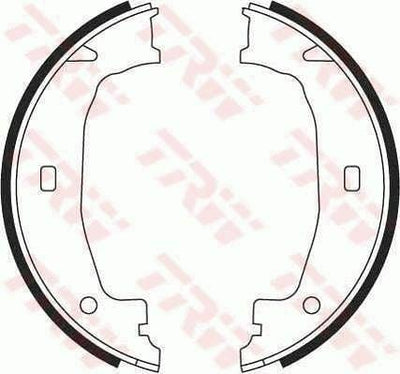 TRW GS8432 Brake Shoe Set 1S E81 E87 Compatible with BMW E81, BMW E87 — Brake Cables & Hardware