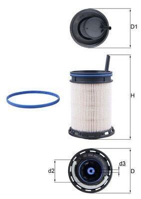 MAHLE KX494D Fuel Filter for 2018 Audi Q7 3.0TDI — Fuel Delivery