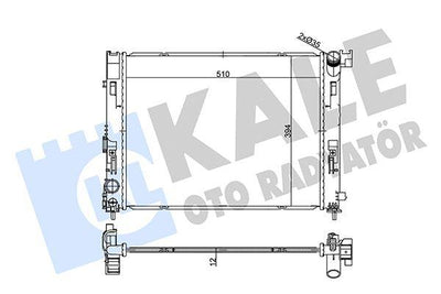 Kale 357225 Radiator Clio V/Micra V 0.9-1.0 16- 1.5 dCi 16- — Radiators & Fans