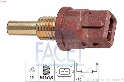 FACET Temperature Sensor 7.3248 - Oil Temperature Sensor for Freelander, Jaguar, Rover — Temperature Sensors & Switches