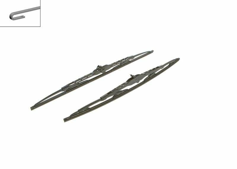 BOSCH 3397001582 Windshield Wiper Blade Set - 55cm & 53cm for A6/A8 — Wipers