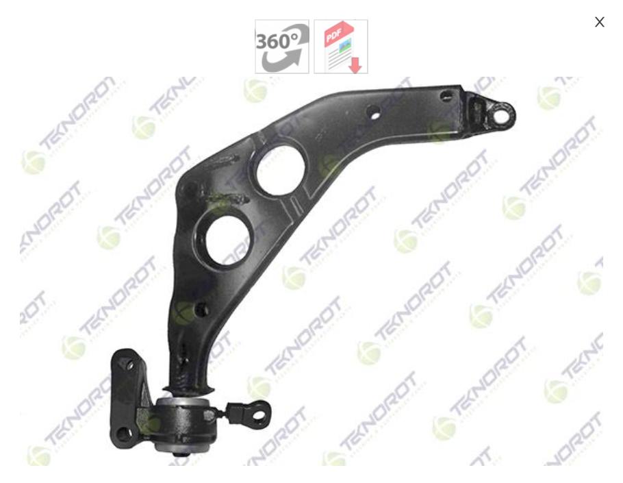 Teknorot MN-106K Control Arm with Bushing Front Right Mini Cooper (R50, R53) 2001-2006 R52 04> — Bushings & Mounts