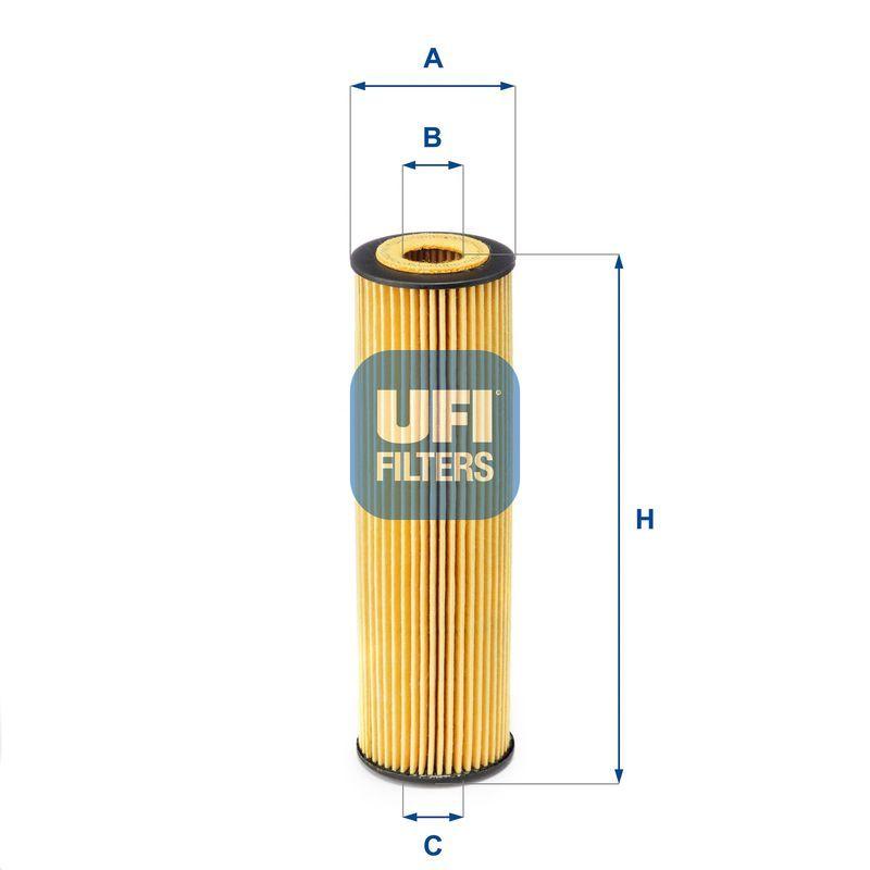 UFI Oil Filter 25.155.00 - Compatible with 07-C-Class (C180 & C200) — Oil Filters