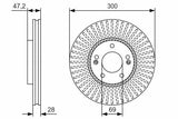 BOSCH 0986479S14 Front Brake Discs — Brake Rotors & Drums