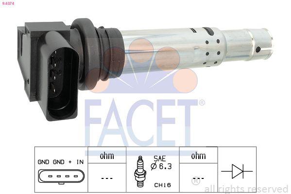 Facet 96374 Ignition Coil VW Golf IV/V/VI Bora Jetta Polo, Audi A3 00- 1.4 16V 1.6 FSI 1.4 TSI — Coils & Plugs