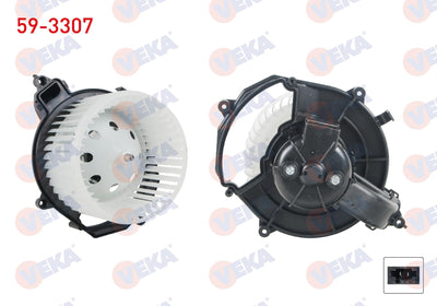 Veka 59-3307 Heater Motor Citroen Berlingo 2008-/ C4 Grand Picasso 2006-/ C4 Picasso 2006-2013 / Peugeot Pa — Heater & Blower