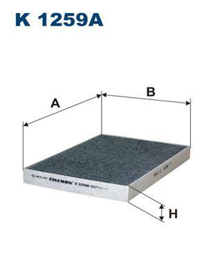 Filtron K1259A Cabin Air Filter with Carbon (Chrysler 300C 2.7 3.0Crd 3.5.7 2004-2012) — Air & Cabin Filters