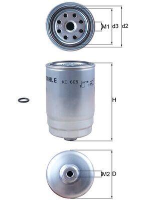 Mahle KC605D Fuel Filter Hyundai Kona Ix20 Tucson Kia Sportage Venga 1.4-2.0 CRDi — Fuel Delivery