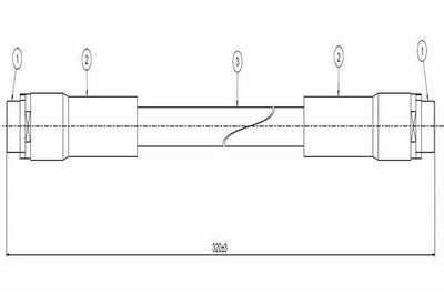 CAVO Brake Hose C801.002.A - Compatible With Passat 96-00, A4 94-01 and 2 more models — Brake Hydraulics