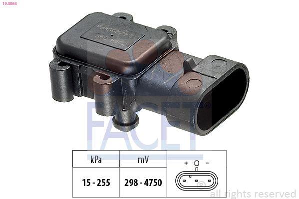 Facet 103064 Air Intake Pressure Sensor Renault Megane/Kangoo 1.5 dCi, Nissan Primastar/Trafic 1.9 dCi