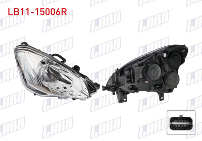 LABO LB11-15006R Headlight Right Citroen Berlingo 2012-2016 / Partner Tepee — Headlights