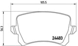 BREMBO P85108 Brake Pads - VW Tiguan & Passat CC (2005) - Rear