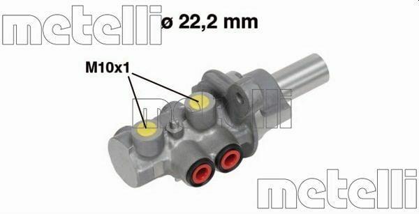 Metelli 05-0677 - Aluminum Master Cylinder for Fiat Fiorino 1.3 Mjt 16V (2007 and Up) — Brake Hydraulics