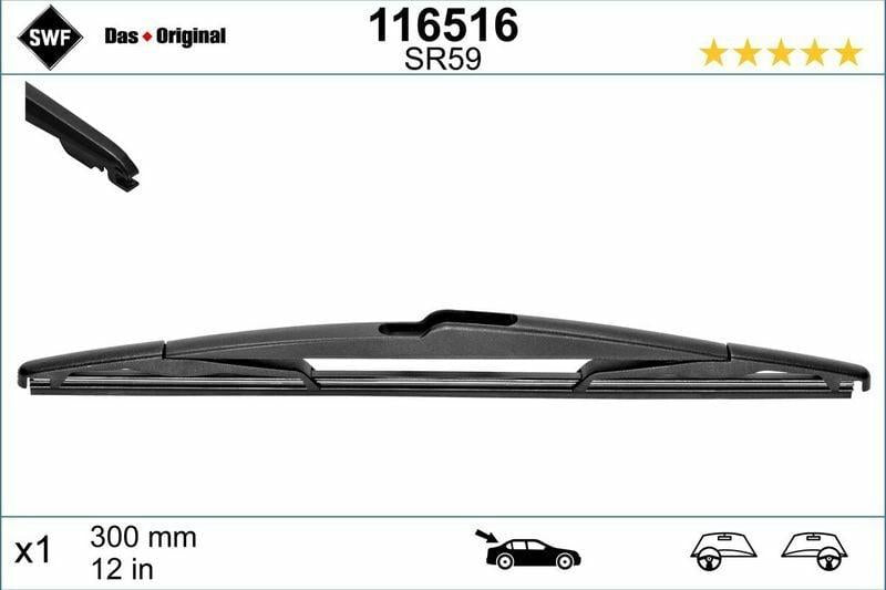 swf back wiper blade 30cm, swf rear windshield wiper SWF Back Wiper Blade 30 cm | Essential for Car Owners and Drivers SWF Back Wiper Blade 30 cm - Durable & Reliable swf, back-wiper-blade, car-accessories, wiper-blade, automotive, driving, car-maintenance, vehicle, replacement-parts, ai-generated