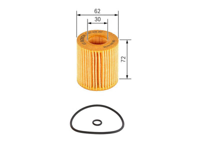 Bosch 1457429257 Oil Filter Ford Mondeo III/IV-S Max 1.8-2.3 00-14 / Mazda 6 02-07 — Oil Filters