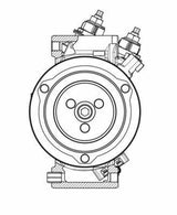 Mahle A/C Compressor for Ford Focus 2018 (1.5TDCI) - Original Equipment