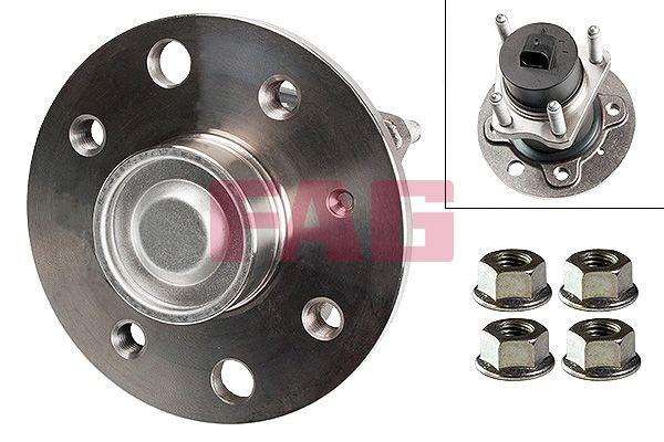 Fag 713644560 Wheel Hub Rear with Bearing Astra F G Vectra A B Combo 1.4 1.6 1.8 2.0 1.7 CDTi with ABS 4 Hol — Hub Assemblies