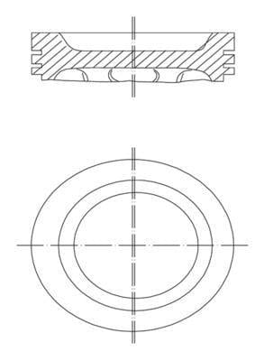 MAHLE Piston + Piston Ring 0.50 78.50mm - Compatible with Peugeot 106/306 — Pistons & Rotating