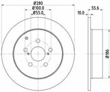 HELLA Pagid Brake Disks for Toyota Avensis (_T25_) - Superior Stopping Power — Brake Rotors & Drums
