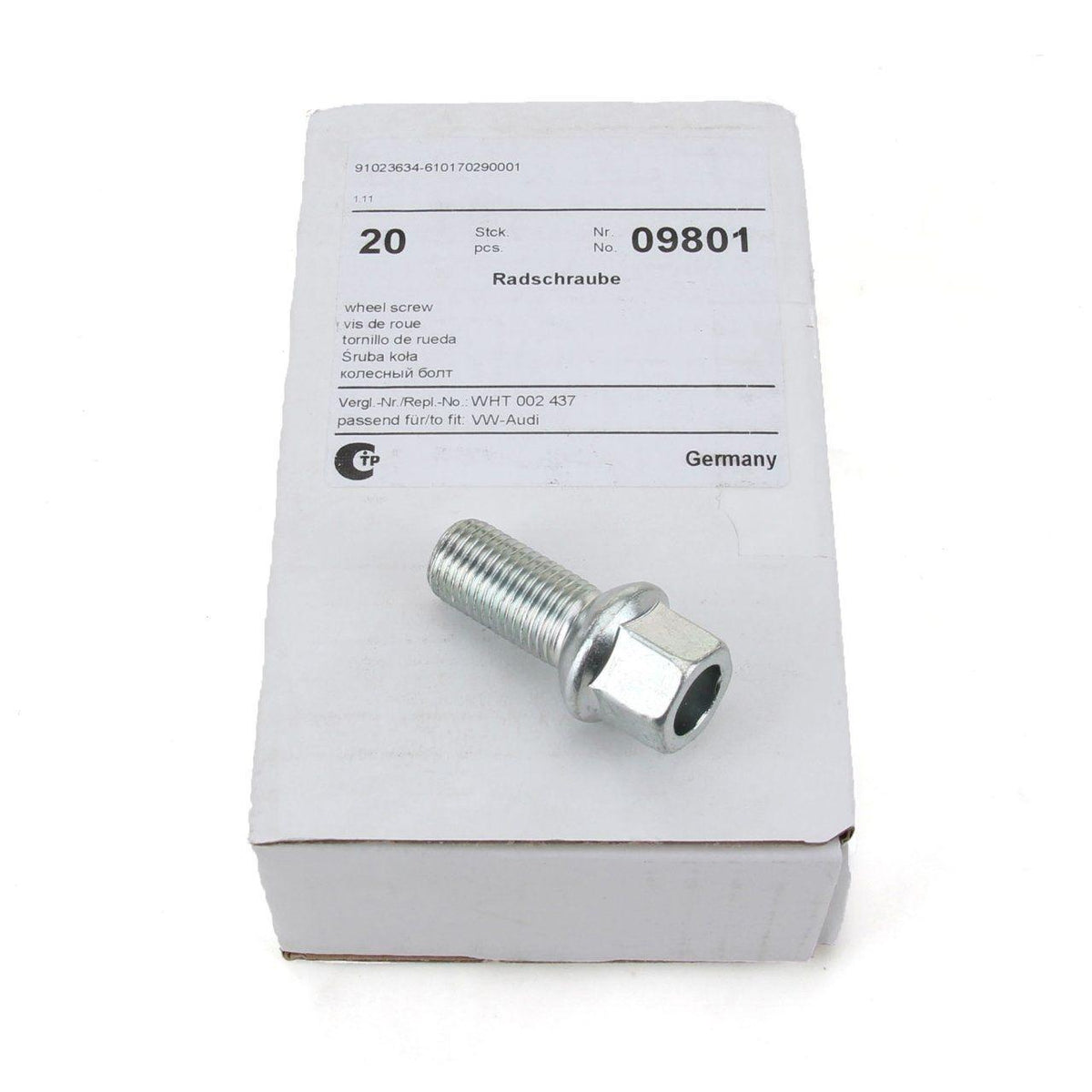 FEBI BILSTEIN Wheel Bolt Nut - Volkswagen Bora — Wheels & Wheel Trim
