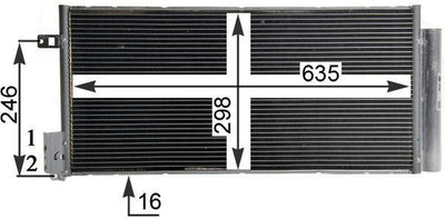 Mahle AC505001S A/C Condenser Corsa D Grande Punto Evo Bravo II Giulietta MiTo 1.3-1.6 — Condensers & Evaporators