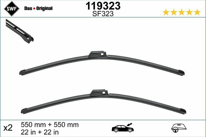 SWF Wiper Blade 119323 - 55 cm (22 Inch) Wiper Blade — Wipers