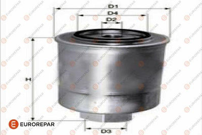 Eurorepar 1682253880 Fuel Filter Tucson / Ix20 / Sportage / Venga Diesel 2010 — Fuel Delivery