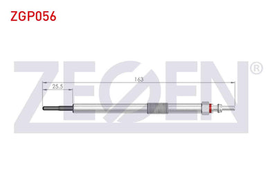 Zegen ZGP056 Glow Plug 4,6V Mercedes Vito (W447) 109-111Cdi 2014-/ Mercedes C Series (W205) C180 Bluetec 2014 — Coils & Plugs