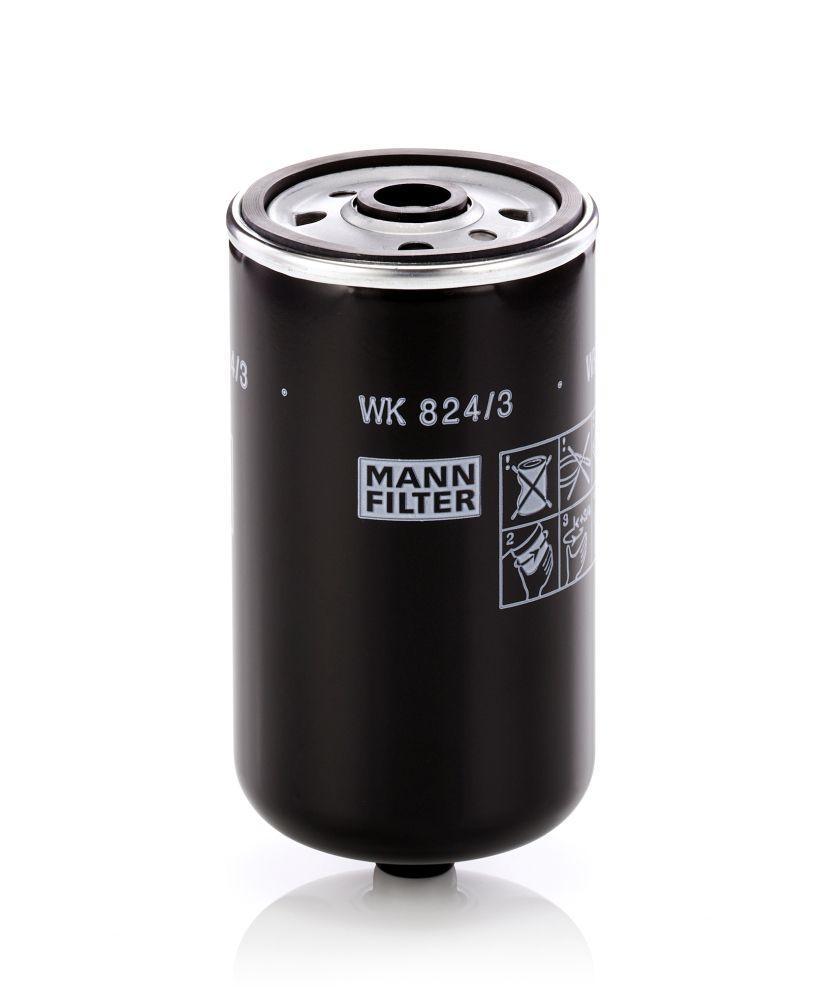 Mann WK824/3 Diesel Filter Accent Era 1,5 CRDi 2008-> Getz 1,5 CRDi 2006-> i30 1.6 CRDi 2007-> Santafe 2006 — Fuel Delivery