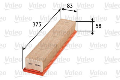 Valeo 585003 Air Filter (Dacia Logan 05-Sandero 08-/ Renault Clio II Kango 01-Nissan Almera II 1.5Dci — Air & Cabin Filters