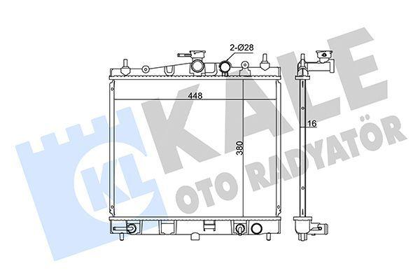 KALE Radiator 03-11 Micra - 1.2-1.4 16V — Radiators & Fans